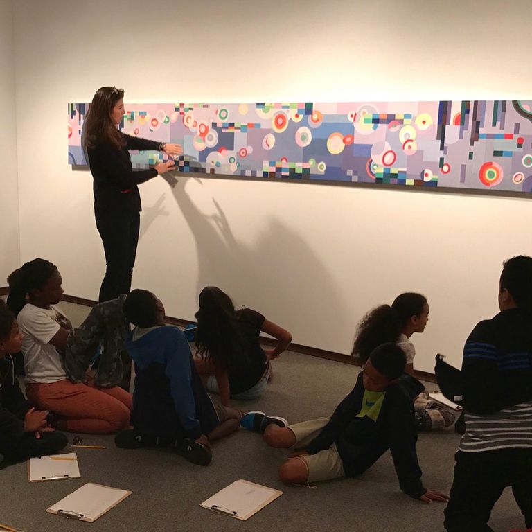 Workshop during the Water Lilies exhibition in U.S.