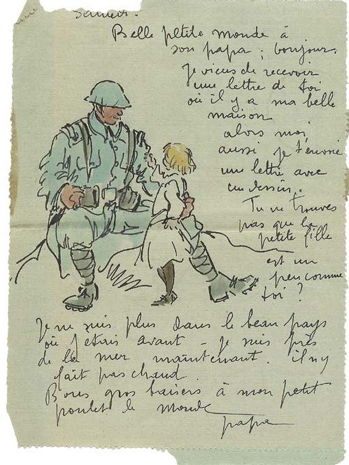 Lettre de Renefer depuis le front à sa fille Belle Petite Monde