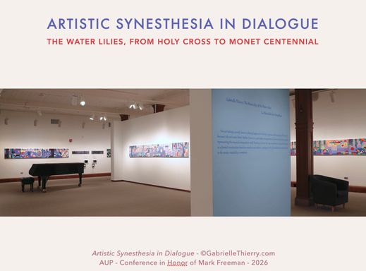 Gabrielle Thierry Water Lilies Exhibition at the Cantor Art Gallery