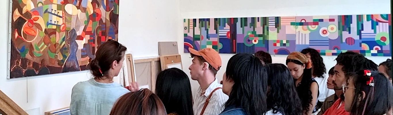 RISD Students visiting the studio